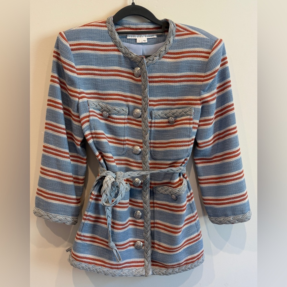 Veronica Beard Ginerva Striped Blazer/Jacket, Size 4
